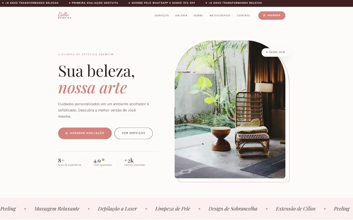 Bella Estética — Clínica de Estética