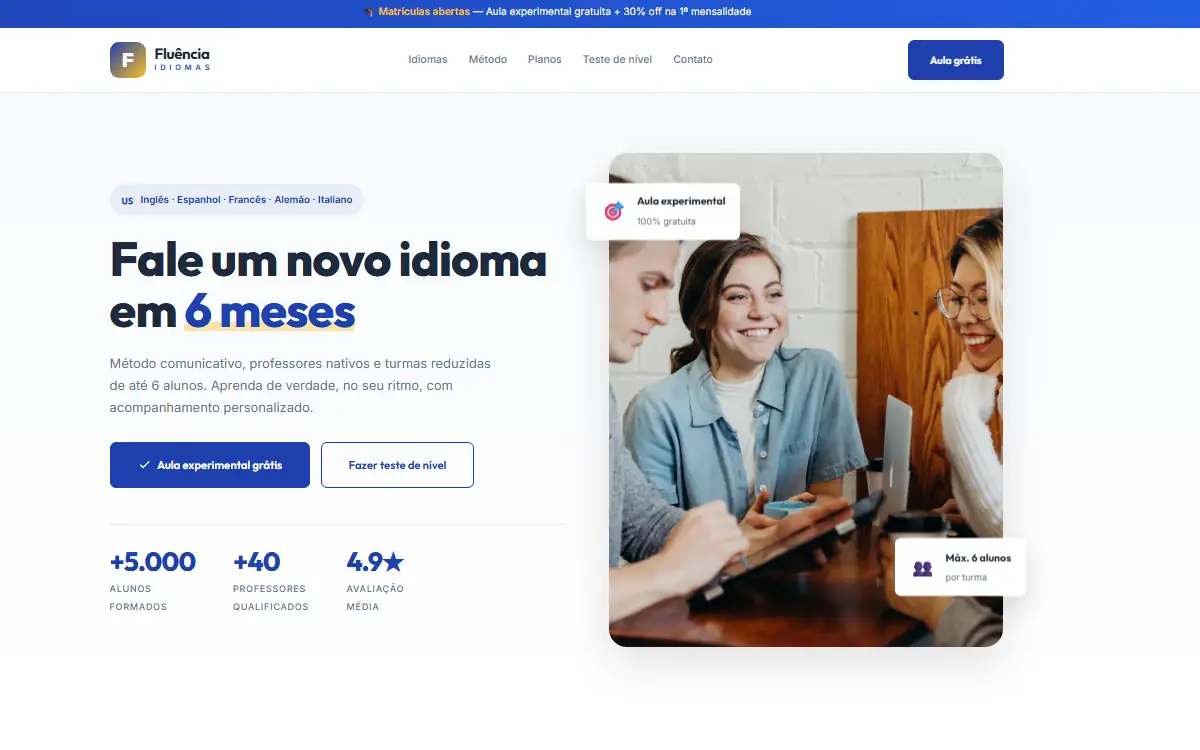 Fluência Idiomas — Curso de Idiomas