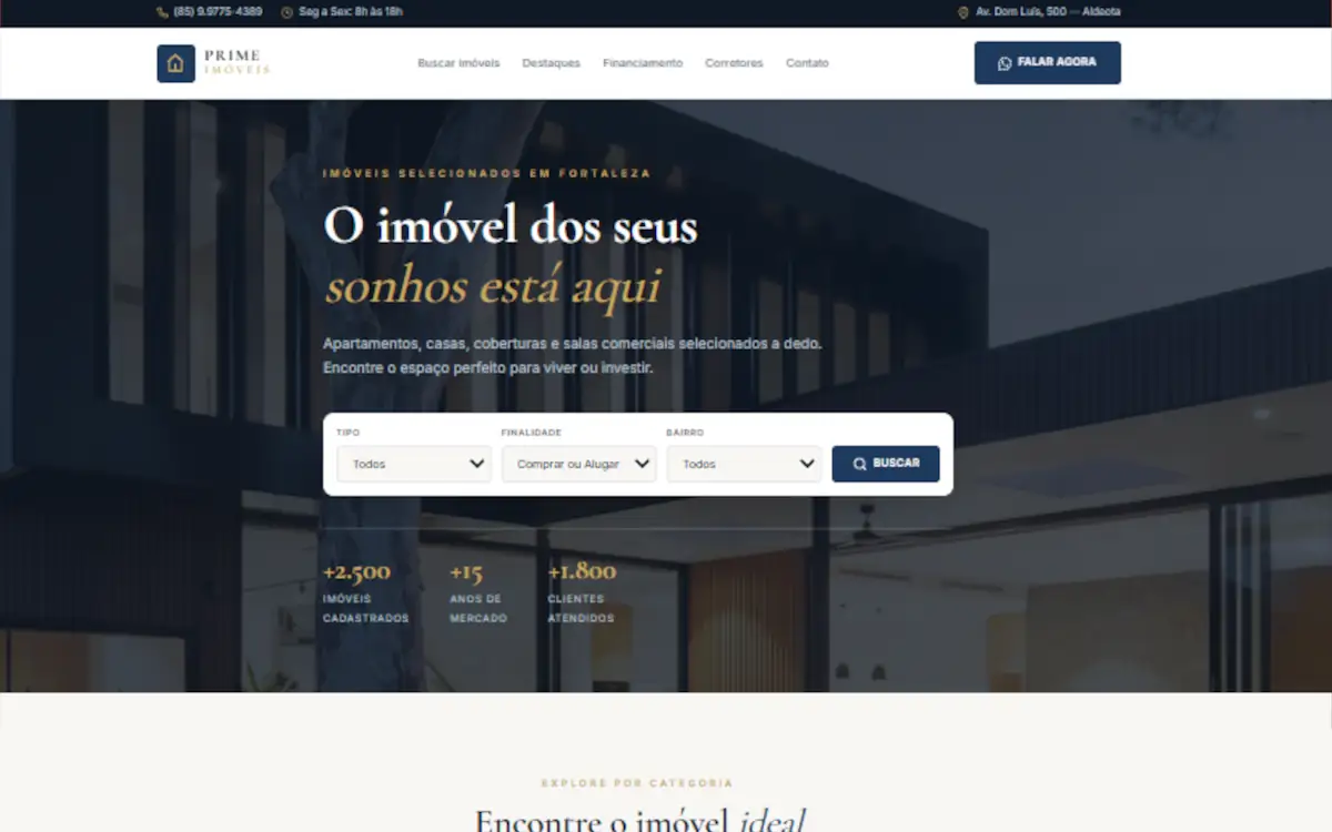 Prime Imóveis — Imobiliária