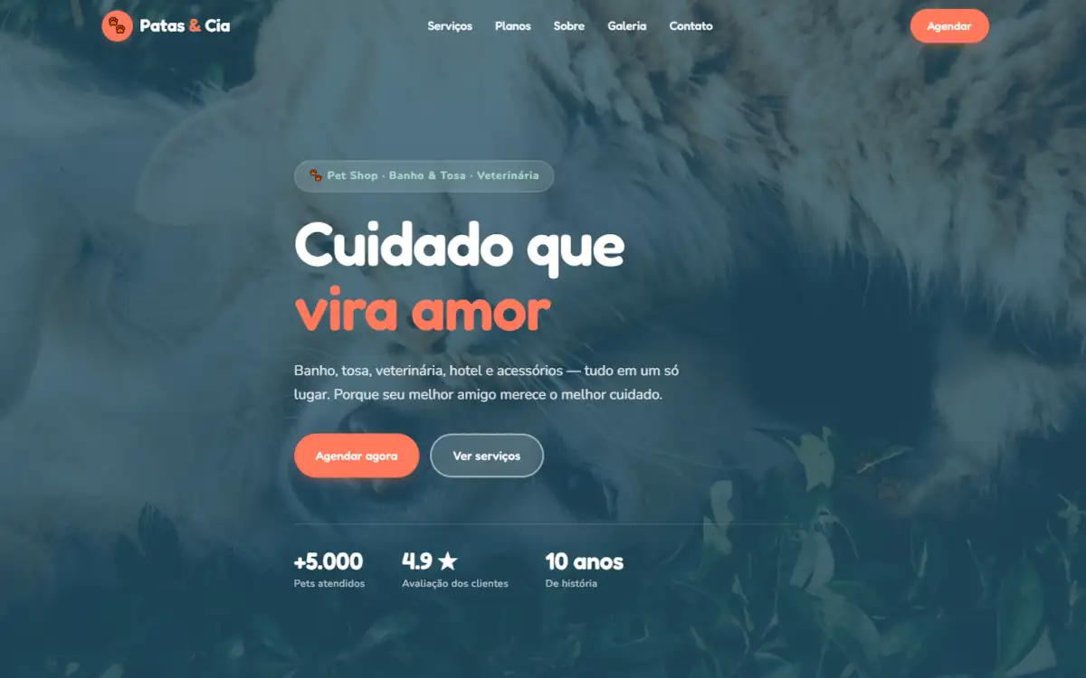 Patas & Cia — Pet Shop Completo
